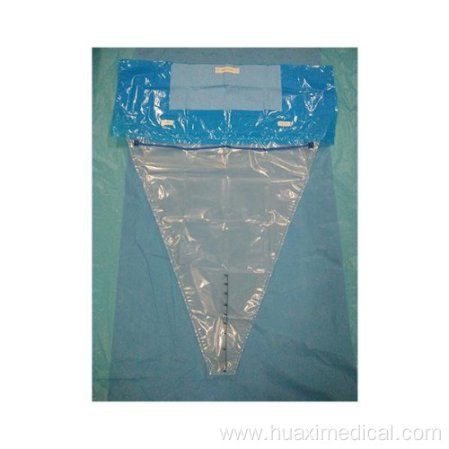 Blue Sterile Underbuttocks Surgical Drape with Pouch